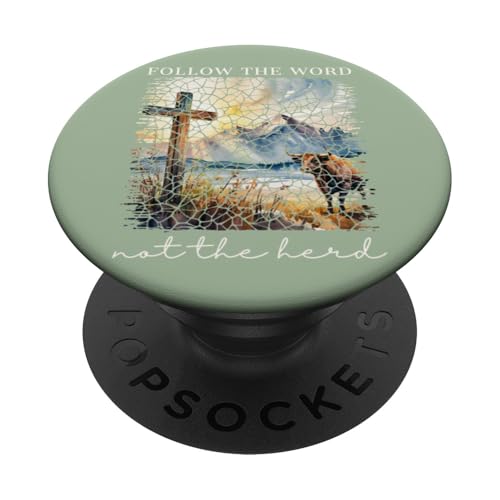 Folge dem Wort, nicht der Herde Christlicher Glaube Religiöse Frauen PopSockets Klebender PopGrip Folge dem Wort, nicht der Herde Christlicher Glaube Religiöse Frauen PopSockets Klebender PopGrip von Christian Gifts by Alexis Mae