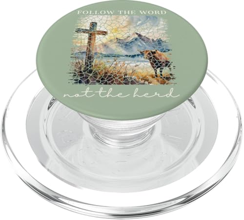 Folge dem Wort, nicht der Herde Christlicher Glaube Religiöse Frauen PopSockets PopGrip für MagSafe von Christian Gifts by Alexis Mae