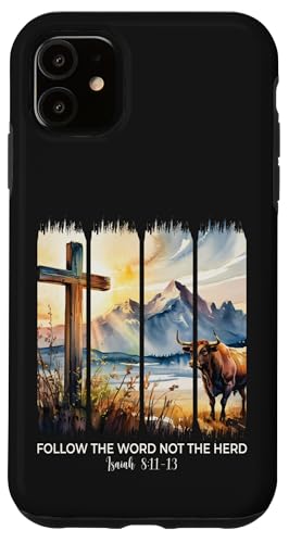 Folgt dem Wort, nicht der Herde, Christliche Frauen, Männer, Glaubensbibel Hülle für iPhone 11 Folgt dem Wort, nicht der Herde, Christliche Frauen, Männer, Glaubensbibel Hülle für iPhone 11 von Christian Gifts by Alexis Mae
