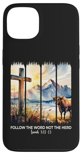 Folgt dem Wort, nicht der Herde, Christliche Frauen, Männer, Glaubensbibel Hülle für iPhone 13 von Christian Gifts by Alexis Mae