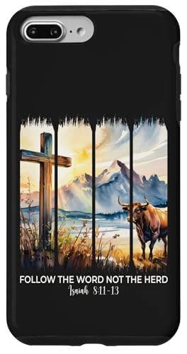 Folgt dem Wort, nicht der Herde, Christliche Frauen, Männer, Glaubensbibel Hülle für iPhone 7 Plus/8 Plus von Christian Gifts by Alexis Mae
