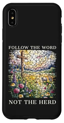 Folgt dem Wort, nicht der Herde, auf christlichem Glauben beruhend, religiös Hülle für iPhone XS Max von Christian Gifts by Alexis Mae