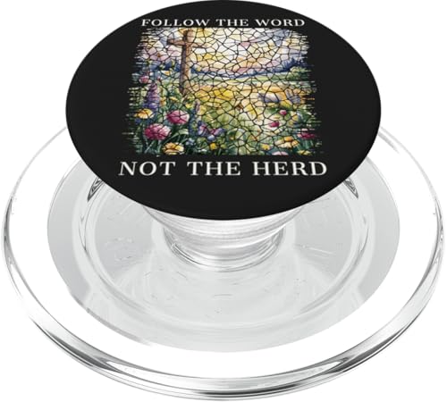 Folgt dem Wort, nicht der Herde, auf christlichem Glauben beruhend, religiös PopSockets PopGrip für MagSafe von Christian Gifts by Alexis Mae