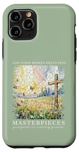 Gott macht aus zerbrochenen Teilen Meisterwerke Christliche Frauen Hülle für iPhone 11 Pro von Christian Gifts by Alexis Mae