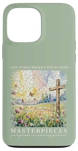 Gott macht aus zerbrochenen Teilen Meisterwerke Christliche Frauen Hülle für iPhone 13 Pro Max von Christian Gifts by Alexis Mae