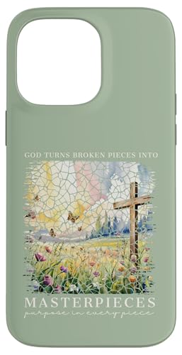 Gott macht aus zerbrochenen Teilen Meisterwerke Christliche Frauen Hülle für iPhone 14 Pro Max von Christian Gifts by Alexis Mae