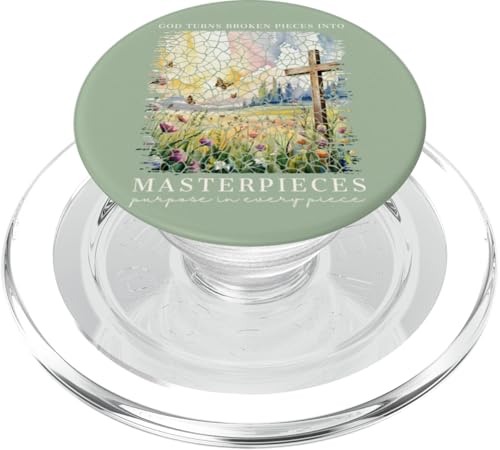 Gott macht aus zerbrochenen Teilen Meisterwerke Christliche Frauen PopSockets PopGrip für MagSafe Gott macht aus zerbrochenen Teilen Meisterwerke Christliche Frauen PopSockets PopGrip für MagSafe von Christian Gifts by Alexis Mae