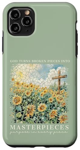 Gott macht aus zerbrochenen Teilen Meisterwerke Christlicher Glaube Hülle für iPhone 11 Pro Max von Christian Gifts by Alexis Mae