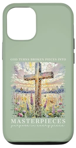 Gott macht aus zerbrochenen Teilen Meisterwerke Christlicher Glaube Hülle für iPhone 12/12 Pro von Christian Gifts by Alexis Mae