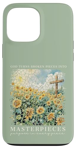 Gott macht aus zerbrochenen Teilen Meisterwerke Christlicher Glaube Hülle für iPhone 13 Pro Max von Christian Gifts by Alexis Mae