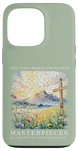 Gott macht aus zerbrochenen Teilen Meisterwerke Christlicher Glaube Hülle für iPhone 13 Pro von Christian Gifts by Alexis Mae
