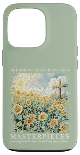 Gott macht aus zerbrochenen Teilen Meisterwerke Christlicher Glaube Hülle für iPhone 13 Pro von Christian Gifts by Alexis Mae