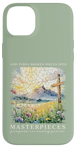Gott macht aus zerbrochenen Teilen Meisterwerke Christlicher Glaube Hülle für iPhone 14 Plus von Christian Gifts by Alexis Mae