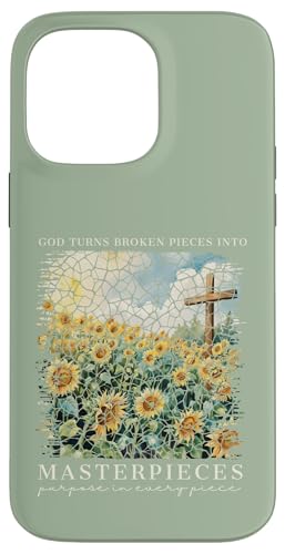 Gott macht aus zerbrochenen Teilen Meisterwerke Christlicher Glaube Hülle für iPhone 14 Pro Max von Christian Gifts by Alexis Mae