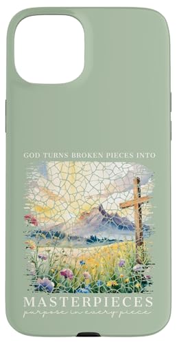 Gott macht aus zerbrochenen Teilen Meisterwerke Christlicher Glaube Hülle für iPhone 15 Plus von Christian Gifts by Alexis Mae