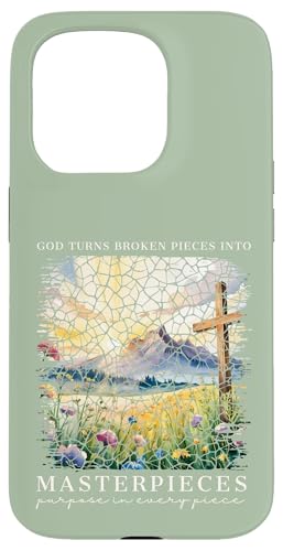 Gott macht aus zerbrochenen Teilen Meisterwerke Christlicher Glaube Hülle für iPhone 15 Pro von Christian Gifts by Alexis Mae