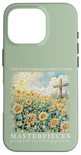 Gott macht aus zerbrochenen Teilen Meisterwerke Christlicher Glaube Hülle für iPhone 16 Pro Gott macht aus zerbrochenen Teilen Meisterwerke Christlicher Glaube Hülle für iPhone 16 Pro von Christian Gifts by Alexis Mae