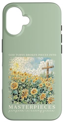 Gott macht aus zerbrochenen Teilen Meisterwerke Christlicher Glaube Hülle für iPhone 16 von Christian Gifts by Alexis Mae