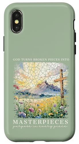 Gott macht aus zerbrochenen Teilen Meisterwerke Christlicher Glaube Hülle für iPhone X/XS von Christian Gifts by Alexis Mae
