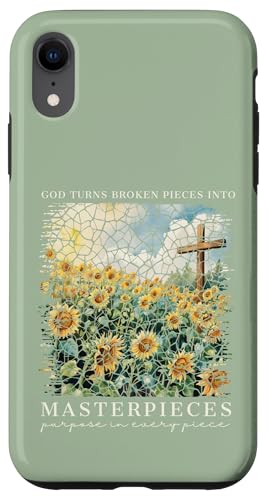 Gott macht aus zerbrochenen Teilen Meisterwerke Christlicher Glaube Hülle für iPhone XR von Christian Gifts by Alexis Mae