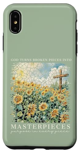 Gott macht aus zerbrochenen Teilen Meisterwerke Christlicher Glaube Hülle für iPhone XS Max von Christian Gifts by Alexis Mae