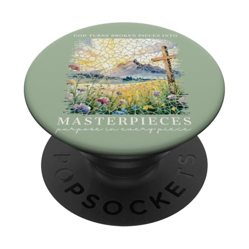 Gott macht aus zerbrochenen Teilen Meisterwerke Christlicher Glaube PopSockets Klebender PopGrip Gott macht aus zerbrochenen Teilen Meisterwerke Christlicher Glaube PopSockets Klebender PopGrip von Christian Gifts by Alexis Mae