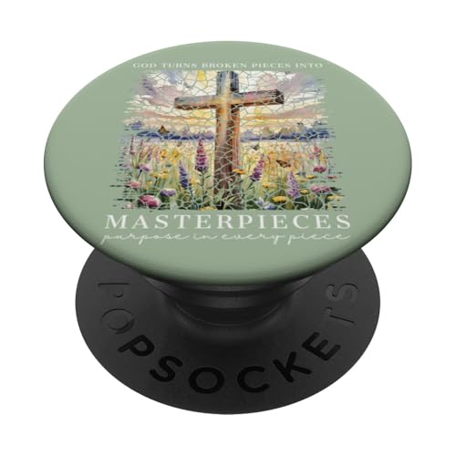 Gott macht aus zerbrochenen Teilen Meisterwerke Christlicher Glaube PopSockets Klebender PopGrip von Christian Gifts by Alexis Mae