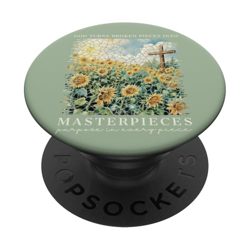 Gott macht aus zerbrochenen Teilen Meisterwerke Christlicher Glaube PopSockets Klebender PopGrip Gott macht aus zerbrochenen Teilen Meisterwerke Christlicher Glaube PopSockets Klebender PopGrip von Christian Gifts by Alexis Mae
