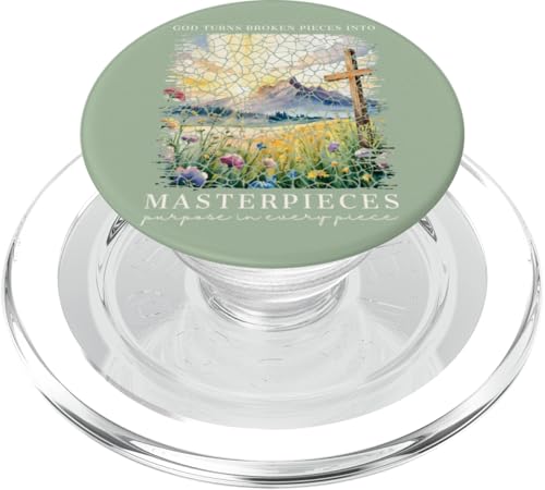 Gott macht aus zerbrochenen Teilen Meisterwerke Christlicher Glaube PopSockets PopGrip für MagSafe Gott macht aus zerbrochenen Teilen Meisterwerke Christlicher Glaube PopSockets PopGrip für MagSafe von Christian Gifts by Alexis Mae
