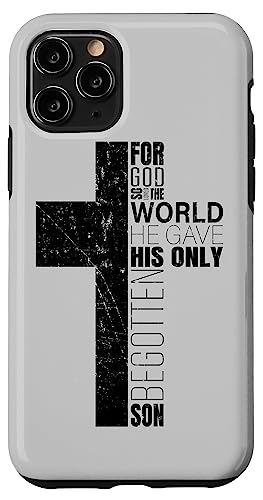 Hülle für iPhone 11 Pro Bibelvers Handyhülle Männer Ehemann Jungs Cooles christliches Kreuz Hülle für iPhone 11 Pro Bibelvers Handyhülle Männer Ehemann Jungs Cooles christliches Kreuz von Christian Gifts by Alexis Mae