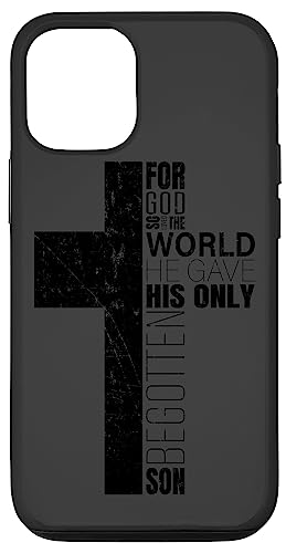 Hülle für iPhone 12/12 Pro Christliche Handyhüllen mit Bibelversen Männer Religiöses Kreuz von Christian Gifts by Alexis Mae