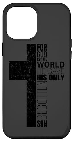Hülle für iPhone 13 Pro Max Christliche Handyhüllen mit Bibelversen Männer Religiöses Kreuz von Christian Gifts by Alexis Mae