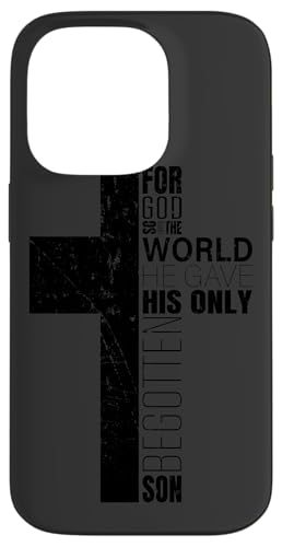 Hülle für iPhone 14 Pro Christliche Handyhüllen mit Bibelversen Männer Religiöses Kreuz von Christian Gifts by Alexis Mae