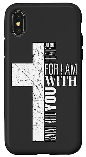Hülle für iPhone X/XS Handyhülle mit Bibelversen für Herren, Vater, christliches Telefon von Christian Gifts by Alexis Mae