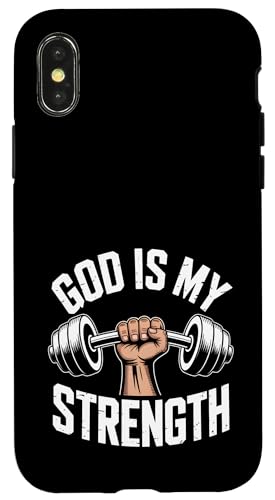 God Is My Strength! Christlicher Glaube Jesus Christus Fitnessstudio Hülle für iPhone X/XS God Is My Strength! Christlicher Glaube Jesus Christus Fitnessstudio Hülle für iPhone X/XS von Christian Jesus and God Designs for Church
