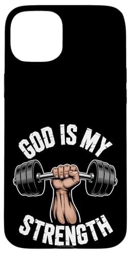 Gott ist meine Stärke! Hülle für iPhone 15 Plus Gott ist meine Stärke! Hülle für iPhone 15 Plus von Christian Jesus and God Designs for Church