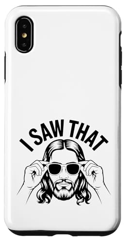 I Saw That! Lustiges christliches Wortspiel Kirche christlicher Glaube Hülle für iPhone XS Max I Saw That! Lustiges christliches Wortspiel Kirche christlicher Glaube Hülle für iPhone XS Max von Christian Jesus and God Designs for Church