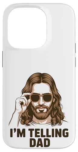 I'm Telling Dad! Lustiges christliches Wortspiel Jesus Christus Kirche Hülle für iPhone 14 Pro I'm Telling Dad! Lustiges christliches Wortspiel Jesus Christus Kirche Hülle für iPhone 14 Pro von Christian Jesus and God Designs for Church