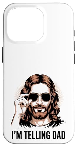 I'm Telling Dad! Lustiges christliches Wortspiel Jesus Christus Kirche Hülle für iPhone 16 Pro I'm Telling Dad! Lustiges christliches Wortspiel Jesus Christus Kirche Hülle für iPhone 16 Pro von Christian Jesus and God Designs for Church