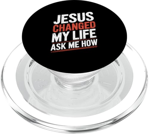 Jesus hat mein Leben verändert! Frag mich wie! Christian Jesus PopSockets PopGrip für MagSafe Jesus hat mein Leben verändert! Frag mich wie! Christian Jesus PopSockets PopGrip für MagSafe von Christian Jesus and God Designs for Church