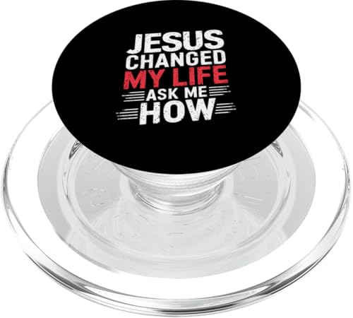 Jesus hat mein Leben verändert! Frag mich wie! Christian Jesus PopSockets PopGrip für MagSafe Jesus hat mein Leben verändert! Frag mich wie! Christian Jesus PopSockets PopGrip für MagSafe von Christian Jesus and God Designs for Church