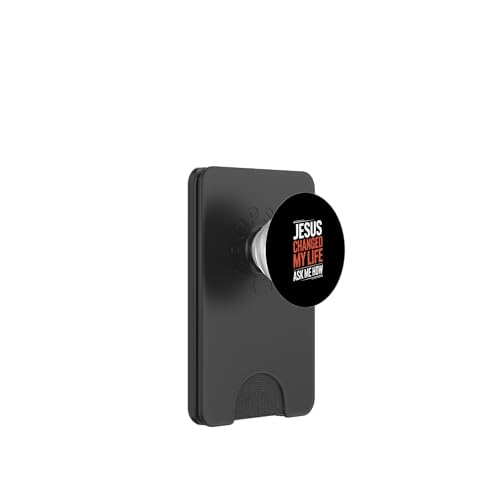 Jesus hat mein Leben verändert! Frag mich wie! Christian Jesus PopSockets PopWallet für MagSafe von Christian Jesus and God Designs for Church