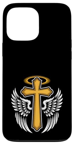 Kreuz mit Flügeln eines Engels für Christen Hülle für iPhone 13 Pro Max Kreuz mit Flügeln eines Engels für Christen Hülle für iPhone 13 Pro Max von Christian Jesus and God Designs for Church