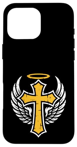 Kreuz mit Flügeln eines Engels für Christen Hülle für iPhone 16 Pro Max Kreuz mit Flügeln eines Engels für Christen Hülle für iPhone 16 Pro Max von Christian Jesus and God Designs for Church