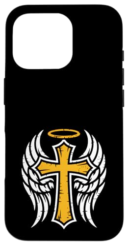 Kreuz mit Flügeln eines Engels für Christen Hülle für iPhone 16 Pro Kreuz mit Flügeln eines Engels für Christen Hülle für iPhone 16 Pro von Christian Jesus and God Designs for Church