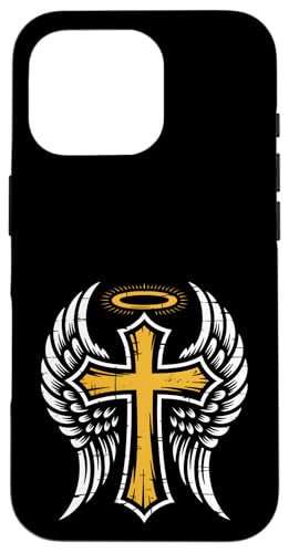 Kreuz mit Flügeln eines Engels für Christen Hülle für iPhone 16 Pro Kreuz mit Flügeln eines Engels für Christen Hülle für iPhone 16 Pro von Christian Jesus and God Designs for Church