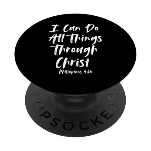 When God Made Me Shirt Religiöses Zitat Bibelvers PopSockets Klebender PopGrip von Christian Jokes Apparel When God Made Me Funny