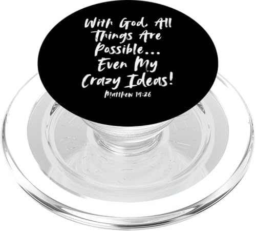 When God Made Me Shirt Religiöses Zitat Bibelvers PopSockets PopGrip für MagSafe von Christian Jokes Apparel When God Made Me Funny