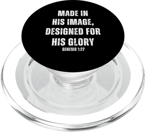 When God Made Me Shirt Religiöses Zitat Bibelvers PopSockets PopGrip für MagSafe von Christian Jokes Apparel When God Made Me Funny