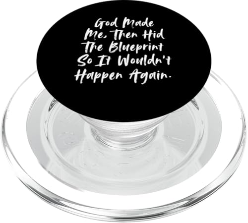 When God Made Me Shirt Religiöses Zitat Bibelvers PopSockets PopGrip für MagSafe von Christian Jokes Apparel When God Made Me Funny